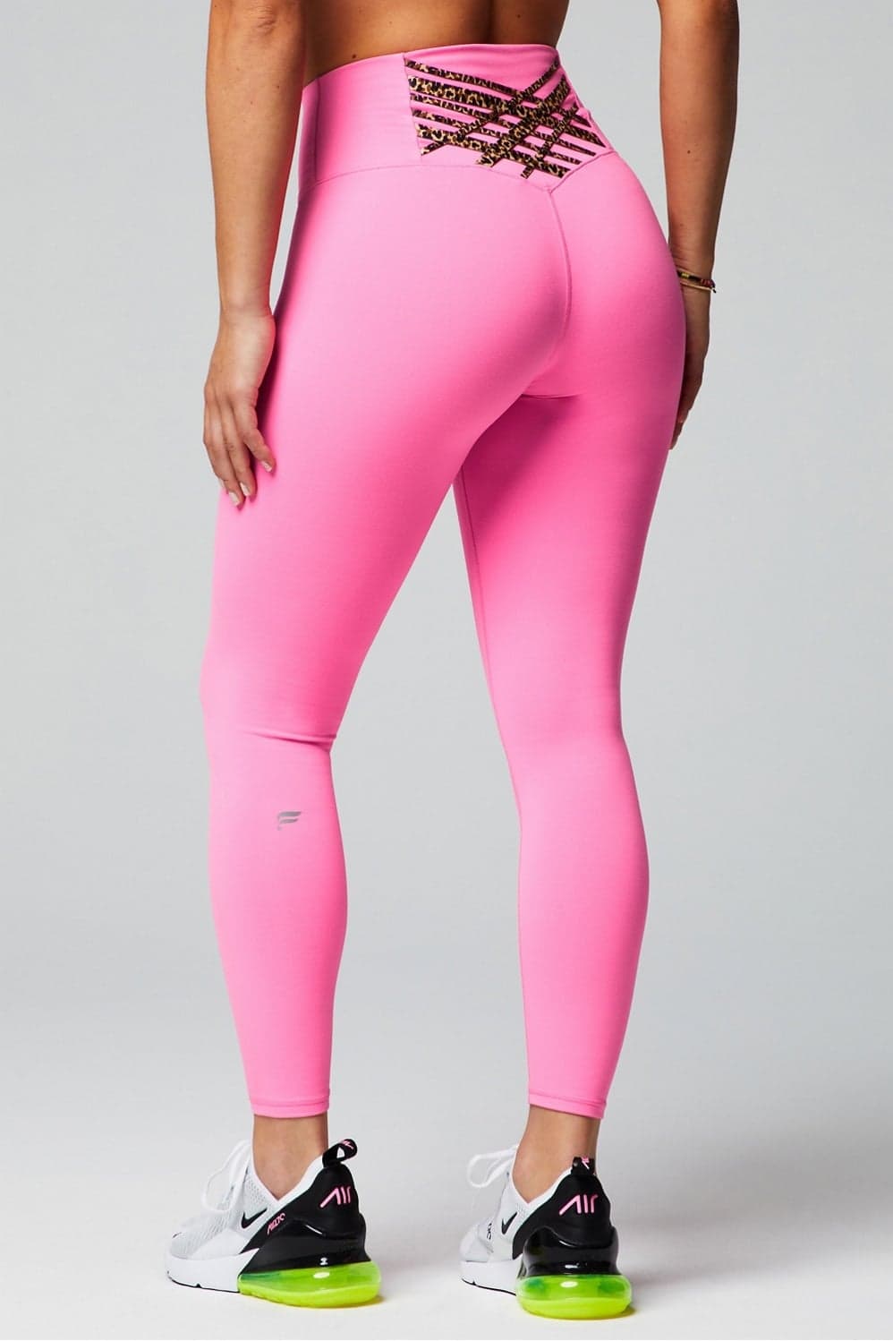 Fabletics Boost PowerHold High-Waisted 7/8 Leggings — Bright cool pink trouser — image 1 of 5