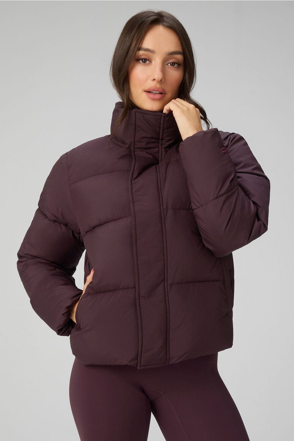 Fabletics Essential Winter Puffer Jacket — Deep purple jacket — image 1 of 3