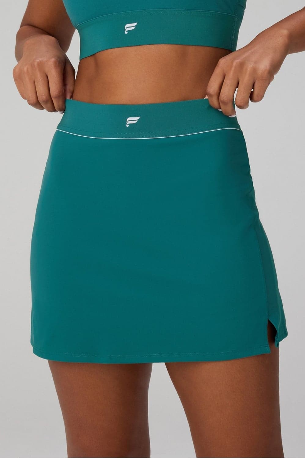 Fabletics Active Skirt With Built-In Short Classic Mini — Deep teal skirt — image 1 of 5