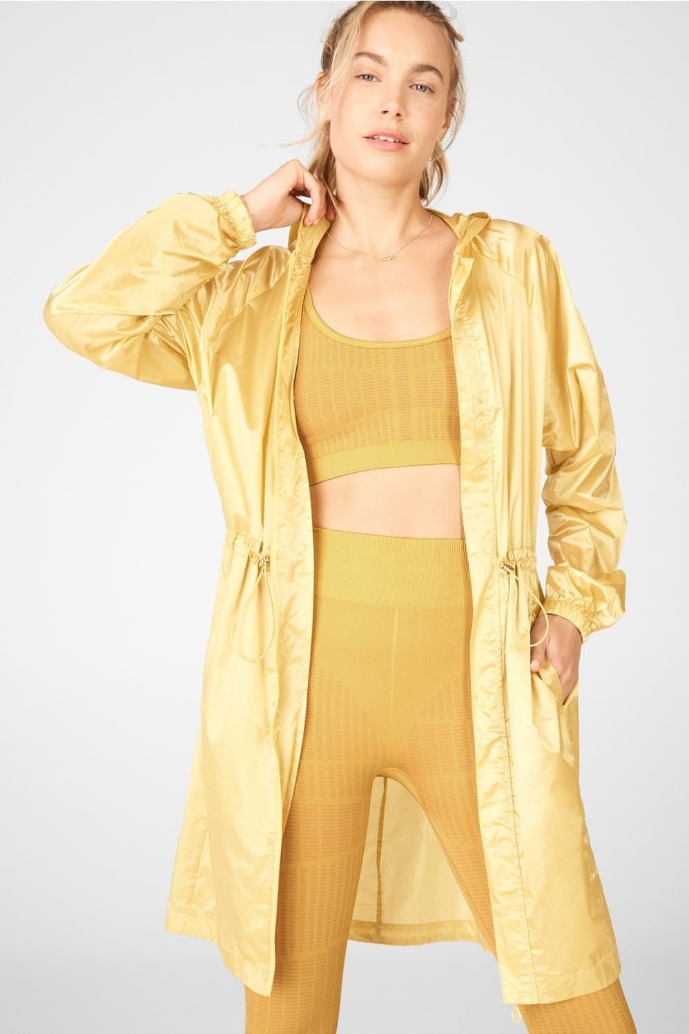 Fabletics Karsyn Woven Jacket — Light yellow jacket — image 1 of 3